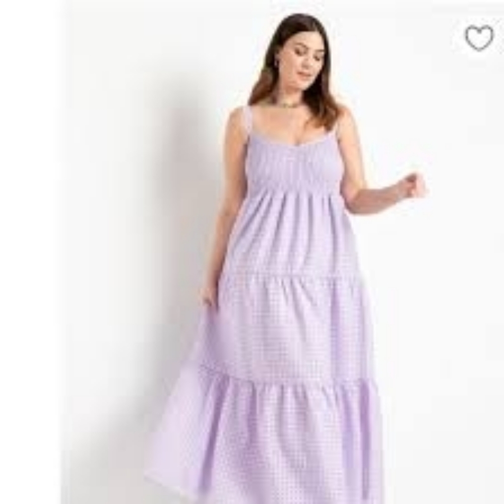 Eloquii Gingham Sun Dress NWOT